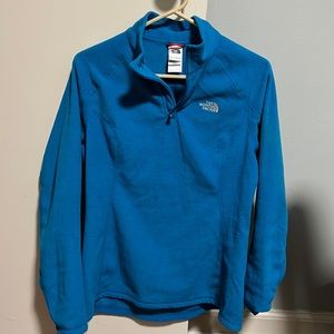 fleece 1/4 zip north face pull over